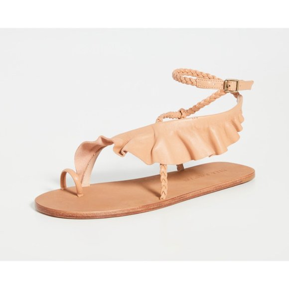 Ulla Johnson Shoes Ulla Johnson Daria Ruffle Leather Sandals